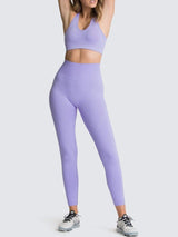 Seamless Yoga 2 pcs Set - Yoga Set - INS | Online Fashion Free Shipping Clothing, Dresses, Tops, Shoes - 15/03/2021 - Autumn - Black