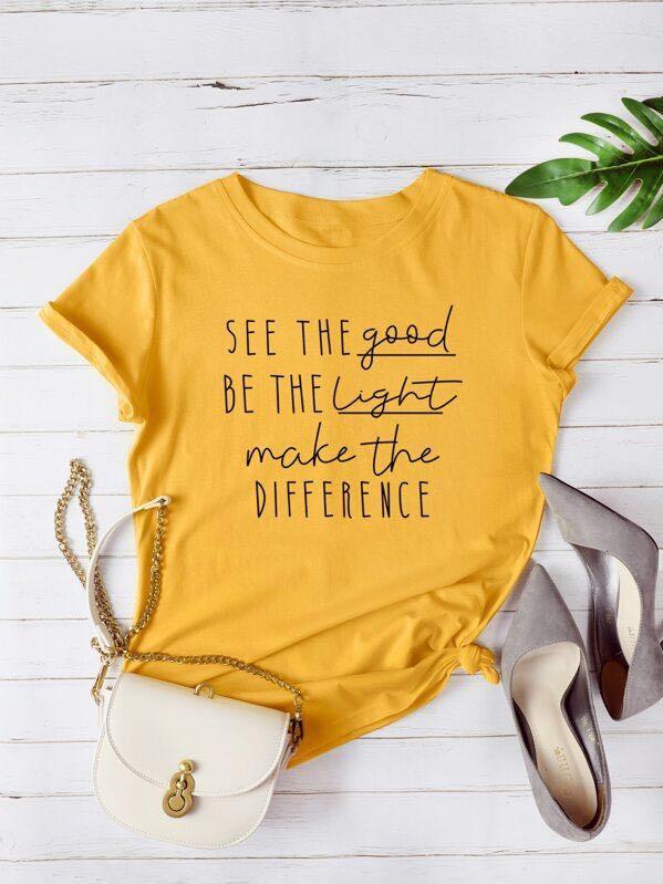 See The Good Graphic Tee - INS | Online Fashion Free Shipping Clothing, Dresses, Tops, Shoes