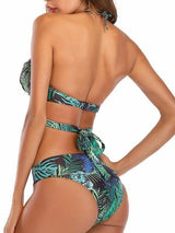 Sexy Printed Sling Two Piece Bikini - Bikinis - INS | Online Fashion Free Shipping Clothing, Dresses, Tops, Shoes - 06/04/2021 - AMZ - Beach