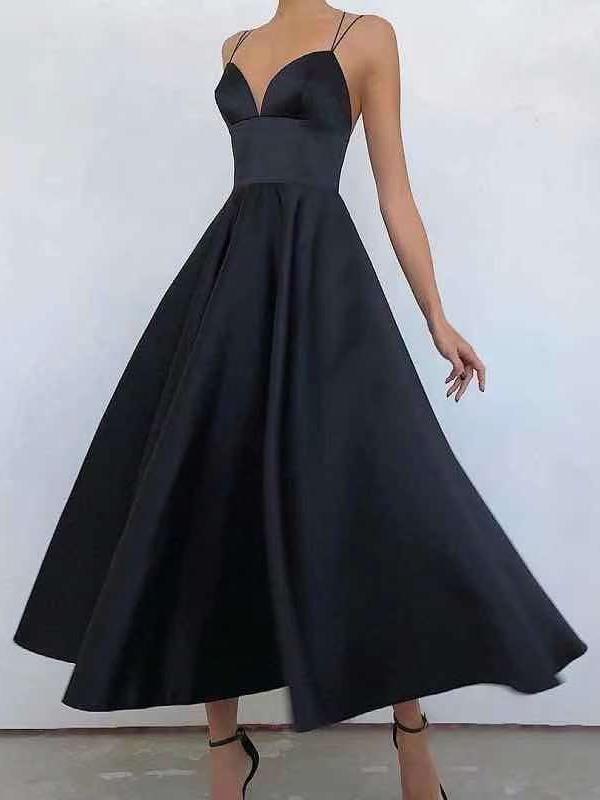 Simple Sleeveless V-Neck Slim Dress - Maxi Dresses - INS | Online Fashion Free Shipping Clothing, Dresses, Tops, Shoes - 17/06/2021 - 40-50 - Category_Maxi Dresses