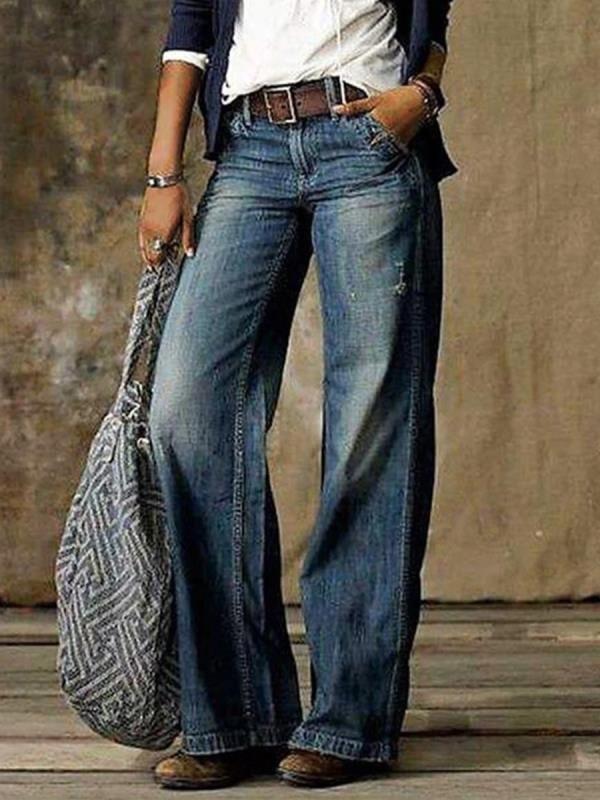 Simple Straight-leg Casual Jeans - Jeans - INS | Online Fashion Free Shipping Clothing, Dresses, Tops, Shoes - 01/07/2021 - 20-30 - Bottoms