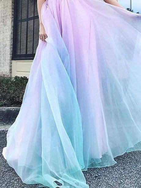 Sleeveless Halter Gradient Maxi Dress - Maxi Dresses - INS | Online Fashion Free Shipping Clothing, Dresses, Tops, Shoes - 30/06/2021 - 40-50 - color-purple