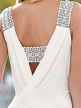 Sleeveless V-neck Halter Chiffon Vest - Tank Tops - INS | Online Fashion Free Shipping Clothing, Dresses, Tops, Shoes - 10-20 - 21/07/2021 - color-white