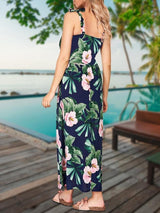 Slim Floral Sling Dress - Maxi Dresses - INS | Online Fashion Free Shipping Clothing, Dresses, Tops, Shoes - 20-30 - 22/06/2021 - color-blue