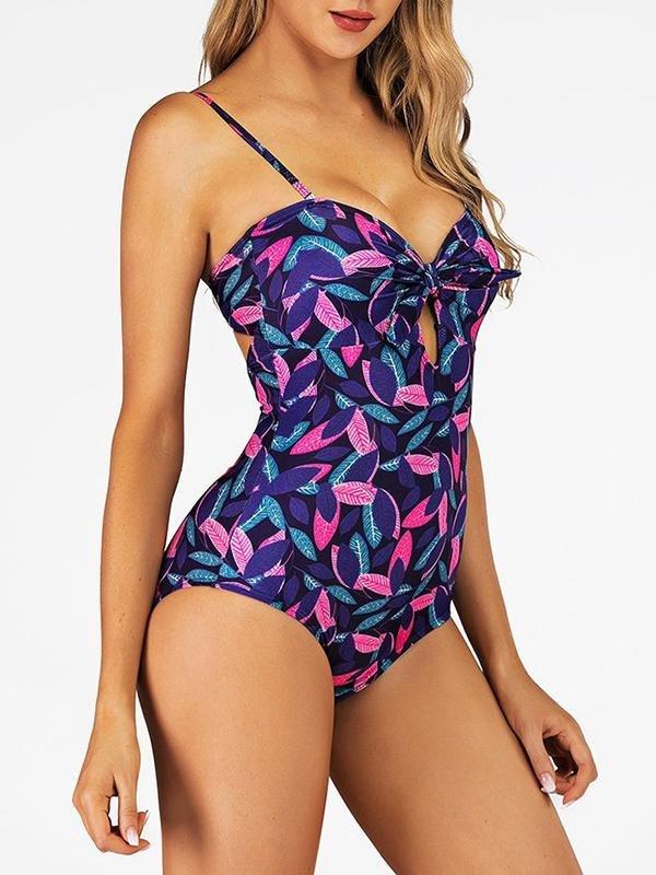 Slim Sling One-piece Bodycon Swimsuit - Swimsuits - INS | Online Fashion Free Shipping Clothing, Dresses, Tops, Shoes - 06/04/2021 - AMZ - Color_Purple