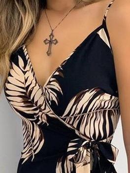 Slim V-neck Print Strapless Dress - Mini Dresses - INS | Online Fashion Free Shipping Clothing, Dresses, Tops, Shoes - 15/06/2021 - Color_Black - Color_Green