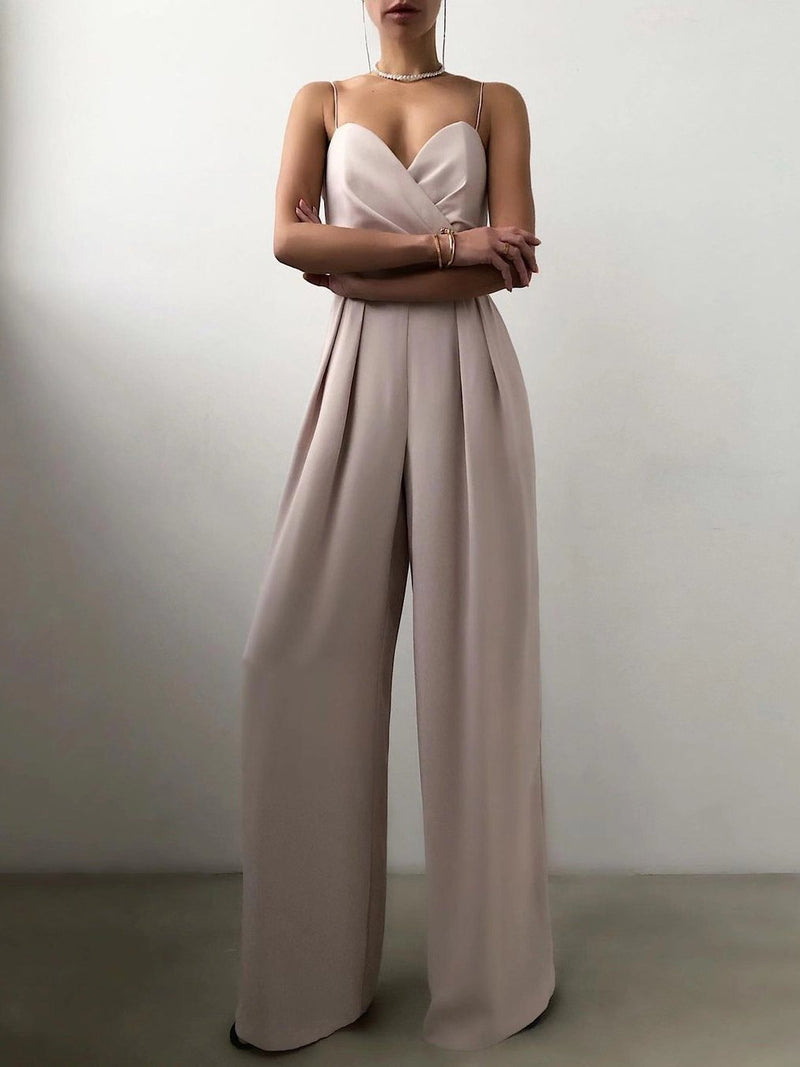 Sling Waist Straight Mopping Minimalist Jumpsuit - Jumpsuits & Rompers - INS | Online Fashion Free Shipping Clothing, Dresses, Tops, Shoes - 02/07/2021 - 30-40 - Bottom