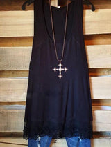 SLIP ON TANK/TUNIC - BLACK - INS | Online Fashion Free Shipping Clothing, Dresses, Tops, Shoes