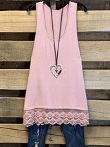 SLIP ON TANK/TUNIC - PINK - INS | Online Fashion Free Shipping Clothing, Dresses, Tops, Shoes