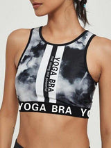 Slogan Graphic Tie Dye Contrast Binding Sports Bra - Activewear - INS | Online Fashion Free Shipping Clothing, Dresses, Tops, Shoes - 02/04/2021 - 0204V3 - Activewear