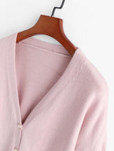 Slouchy Ruffled Cuffs Cardigan - INS | Online Fashion Free Shipping Clothing, Dresses, Tops, Shoes