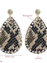 Snakeskin pattern diamond retro ethnic style earrings - INS | Online Fashion Free Shipping Clothing, Dresses, Tops, Shoes