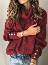 Solid Color Knit Sweater - INS | Online Fashion Free Shipping Clothing, Dresses, Tops, Shoes