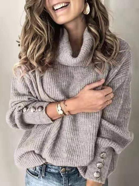 Solid Color Knit Sweater - INS | Online Fashion Free Shipping Clothing, Dresses, Tops, Shoes