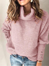 Solid Color Knit Sweater - INS | Online Fashion Free Shipping Clothing, Dresses, Tops, Shoes
