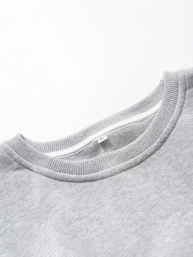 Solid Drop Shoulder Sweatshirt - INS | Online Fashion Free Shipping Clothing, Dresses, Tops, Shoes