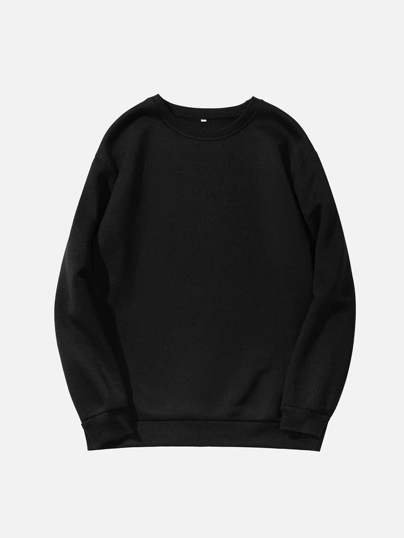 Solid Drop Shoulder Sweatshirt - INS | Online Fashion Free Shipping Clothing, Dresses, Tops, Shoes