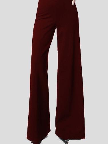 Solid One Line Collar Elegant Jumpsuit - Jumpsuits & Rompers - INS | Online Fashion Free Shipping Clothing, Dresses, Tops, Shoes - 01/07/2021 - 20-30 - Bottoms