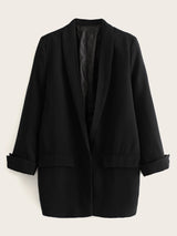 Solid Shawl Collar Blazer - INS | Online Fashion Free Shipping Clothing, Dresses, Tops, Shoes