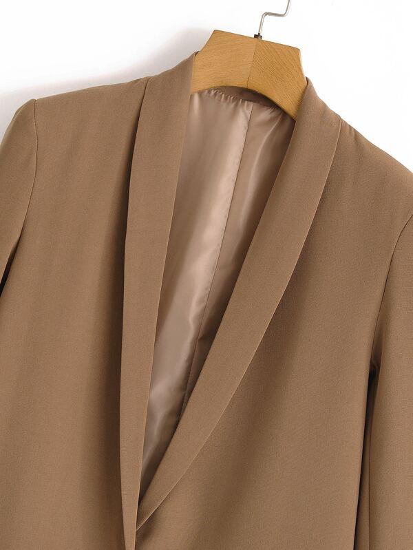 Solid Shawl Collar Blazer - INS | Online Fashion Free Shipping Clothing, Dresses, Tops, Shoes