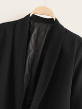 Solid Shawl Collar Blazer - INS | Online Fashion Free Shipping Clothing, Dresses, Tops, Shoes