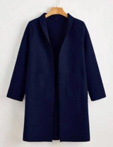 Solid Shawl Collar Dual Pocket Coat - Coats - INS | Online Fashion Free Shipping Clothing, Dresses, Tops, Shoes - 01/26/2021 - Autumn - Basic
