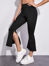 Solid Split Flare Sports Pants - INS | Online Fashion Free Shipping Clothing, Dresses, Tops, Shoes