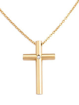 Solitaire Diamond Cross Pendant - Necklaces - INS | Online Fashion Free Shipping Clothing, Dresses, Tops, Shoes - 03/01/2021 - Accs & Jewelry - Black