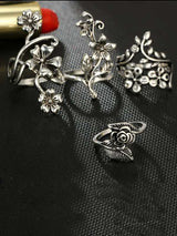 Spiral Flower Wrap Ring Set 4pcs - INS | Online Fashion Free Shipping Clothing, Dresses, Tops, Shoes