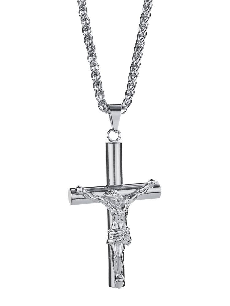 Stainless Steel Plated with Jesus Christ Crucifix Cross Pendant - Necklaces - INS | Online Fashion Free Shipping Clothing, Dresses, Tops, Shoes - 03/01/2021 - Accs & Jewelry - Charms & Pendants