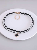 Star Charm Layered Choker - INS | Online Fashion Free Shipping Clothing, Dresses, Tops, Shoes