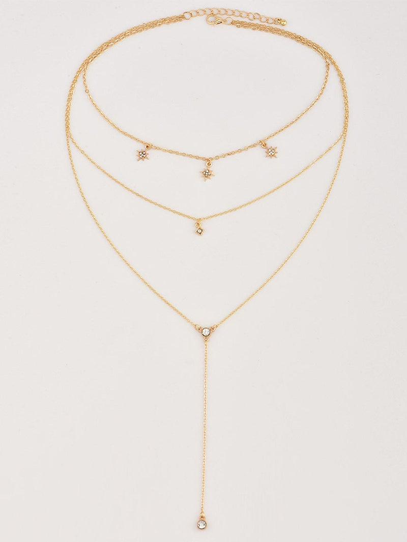 Star Detail Lariats Layered Necklace - INS | Online Fashion Free Shipping Clothing, Dresses, Tops, Shoes