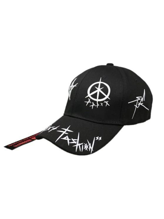 Star Grafitti Print Adjustable Baseball Cap - INS | Online Fashion Free Shipping Clothing, Dresses, Tops, Shoes