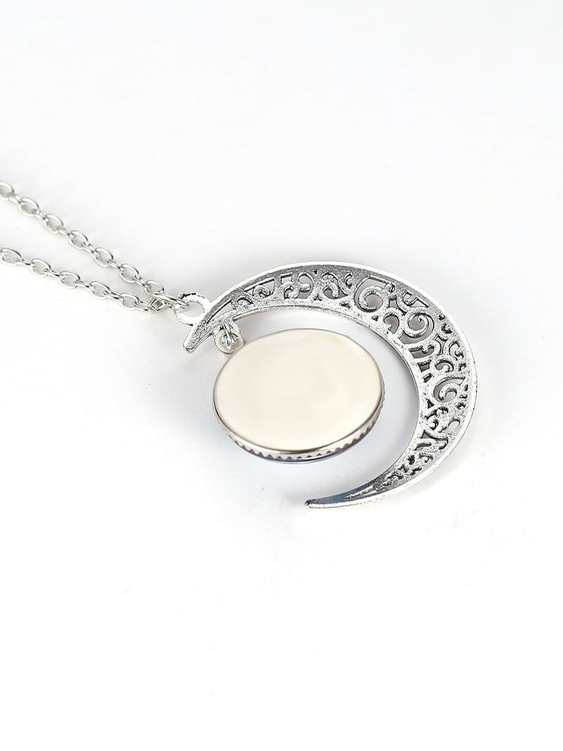 Star Sky Round & Moon Pendant Necklace - INS | Online Fashion Free Shipping Clothing, Dresses, Tops, Shoes