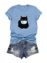 Stay at Home Cat Mom T-shirt - T-Shirts - INS | Online Fashion Free Shipping Clothing, Dresses, Tops, Shoes - Cat - Color_Black - GMC-black-cat-series