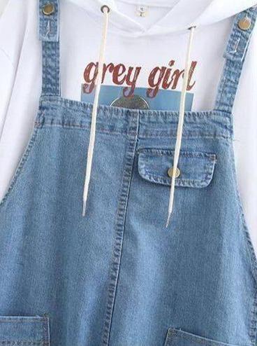 Straight Dark-Wash Plus-Size Jean Overalls - Overalls - INS | Online Fashion Free Shipping Clothing, Dresses, Tops, Shoes - 02//03/2021 - Black - Color_Black