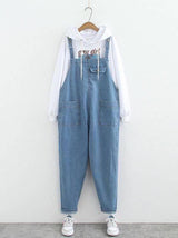 Straight Dark-Wash Plus-Size Jean Overalls - Overalls - INS | Online Fashion Free Shipping Clothing, Dresses, Tops, Shoes - 02//03/2021 - Black - Color_Black