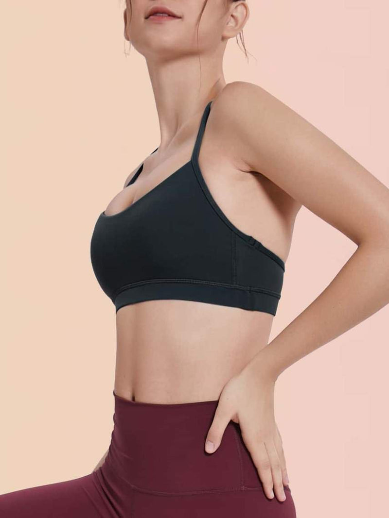 Strappy Back Sports Bra - Activewear - INS | Online Fashion Free Shipping Clothing, Dresses, Tops, Shoes - 02/04/2021 - 2XL - Activewear