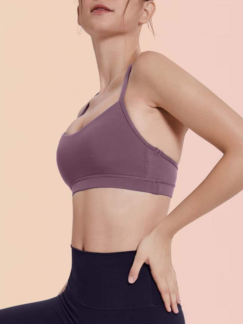 Strappy Back Sports Bra - Activewear - INS | Online Fashion Free Shipping Clothing, Dresses, Tops, Shoes - 02/04/2021 - 2XL - Activewear