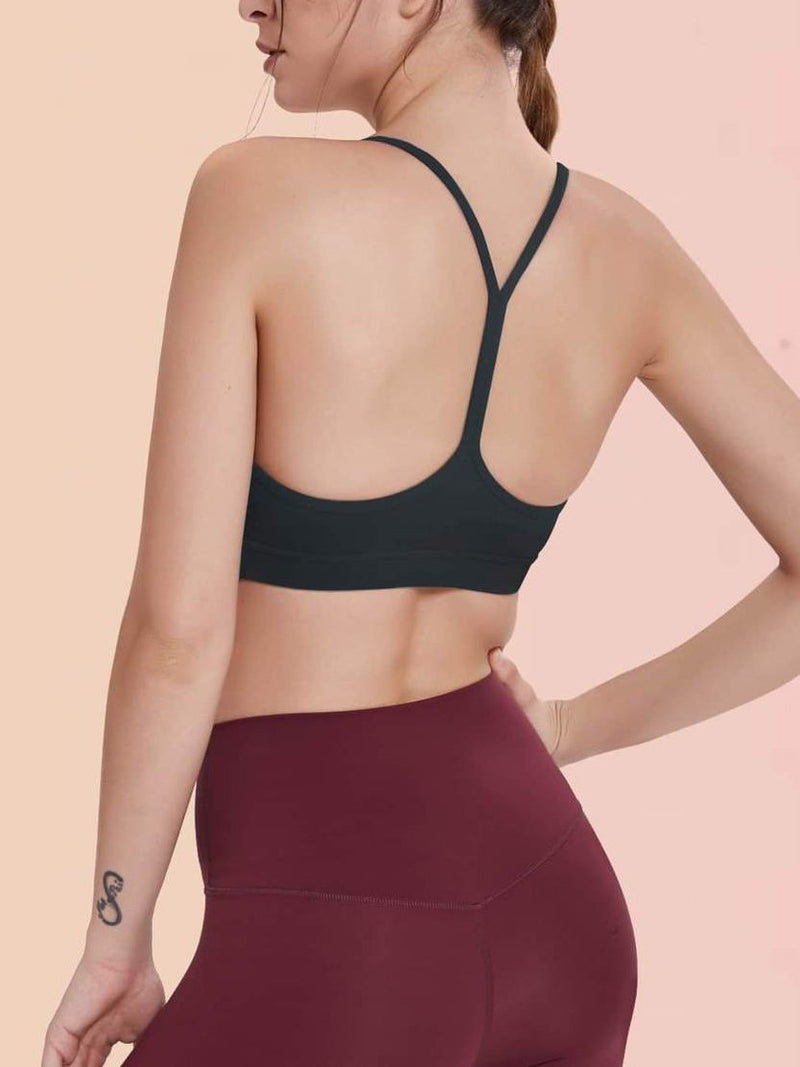 Strappy Back Sports Bra - Activewear - INS | Online Fashion Free Shipping Clothing, Dresses, Tops, Shoes - 02/04/2021 - 2XL - Activewear