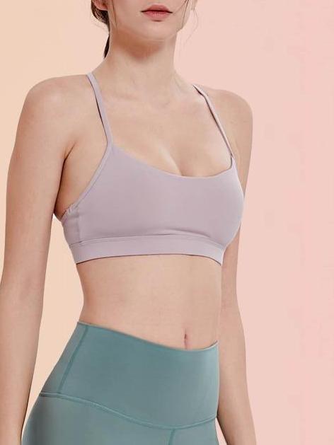 Strappy Back Sports Bra - Activewear - INS | Online Fashion Free Shipping Clothing, Dresses, Tops, Shoes - 02/04/2021 - 2XL - Activewear