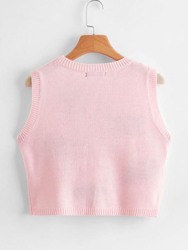 Strawberry Pattern Sweater Vest - INS | Online Fashion Free Shipping Clothing, Dresses, Tops, Shoes