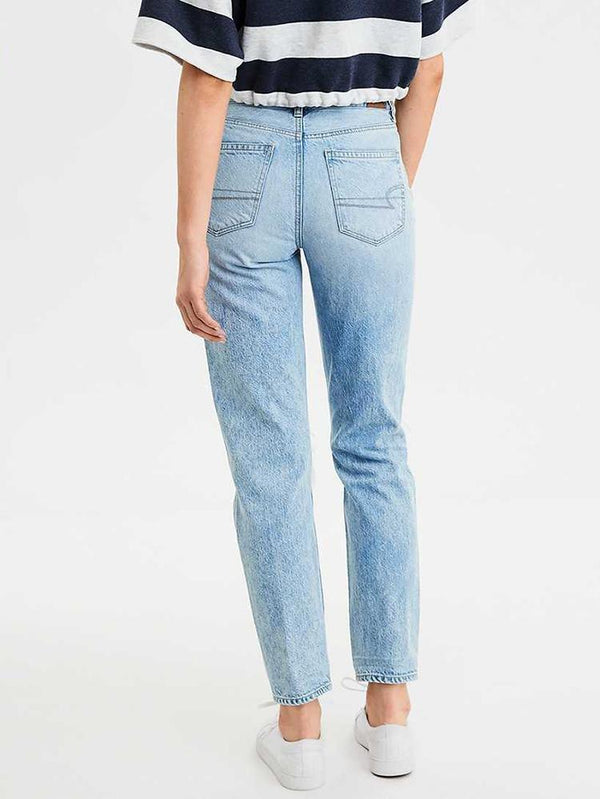 Street Ripped Straight Jeans - Jeans - INS | Online Fashion Free Shipping Clothing, Dresses, Tops, Shoes - 19/04/2021 - Category_Jeans - Color_Light Blue