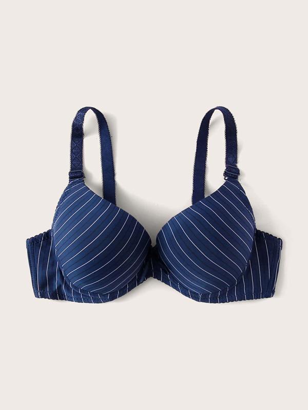 Striped Pattern Underwire Bra - INS | Online Fashion Free Shipping Clothing, Dresses, Tops, Shoes