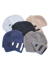 Stylish Stripy and Button Embellished Knight Knitted Hat For Men - INS | Online Fashion Free Shipping Clothing, Dresses, Tops, Shoes