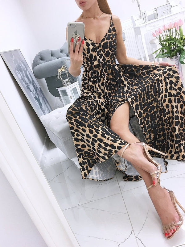 Summer Fashion Print Dress Mopping Dress - Maxi Dresses - INS | Online Fashion Free Shipping Clothing, Dresses, Tops, Shoes - 14/05/2021 - 140521 - Color_Leopard