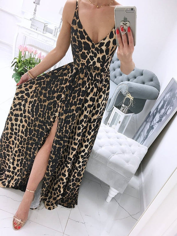 Summer Fashion Print Dress Mopping Dress - Maxi Dresses - INS | Online Fashion Free Shipping Clothing, Dresses, Tops, Shoes - 14/05/2021 - 140521 - Color_Leopard