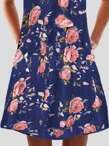 Summer V Neck Sleeveless Print Mini Dress - Mini Dresses - INS | Online Fashion Free Shipping Clothing, Dresses, Tops, Shoes - 05/07/2021 - 10-20 - color-black