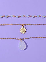 Sun Charm Layered Necklace - INS | Online Fashion Free Shipping Clothing, Dresses, Tops, Shoes