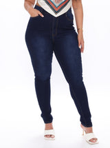 Supernatural High Rise Jeans - Dark Wash - Jeans - INS | Online Fashion Free Shipping Clothing, Dresses, Tops, Shoes - 5stars - Back 06-23-18 - Back in Stock